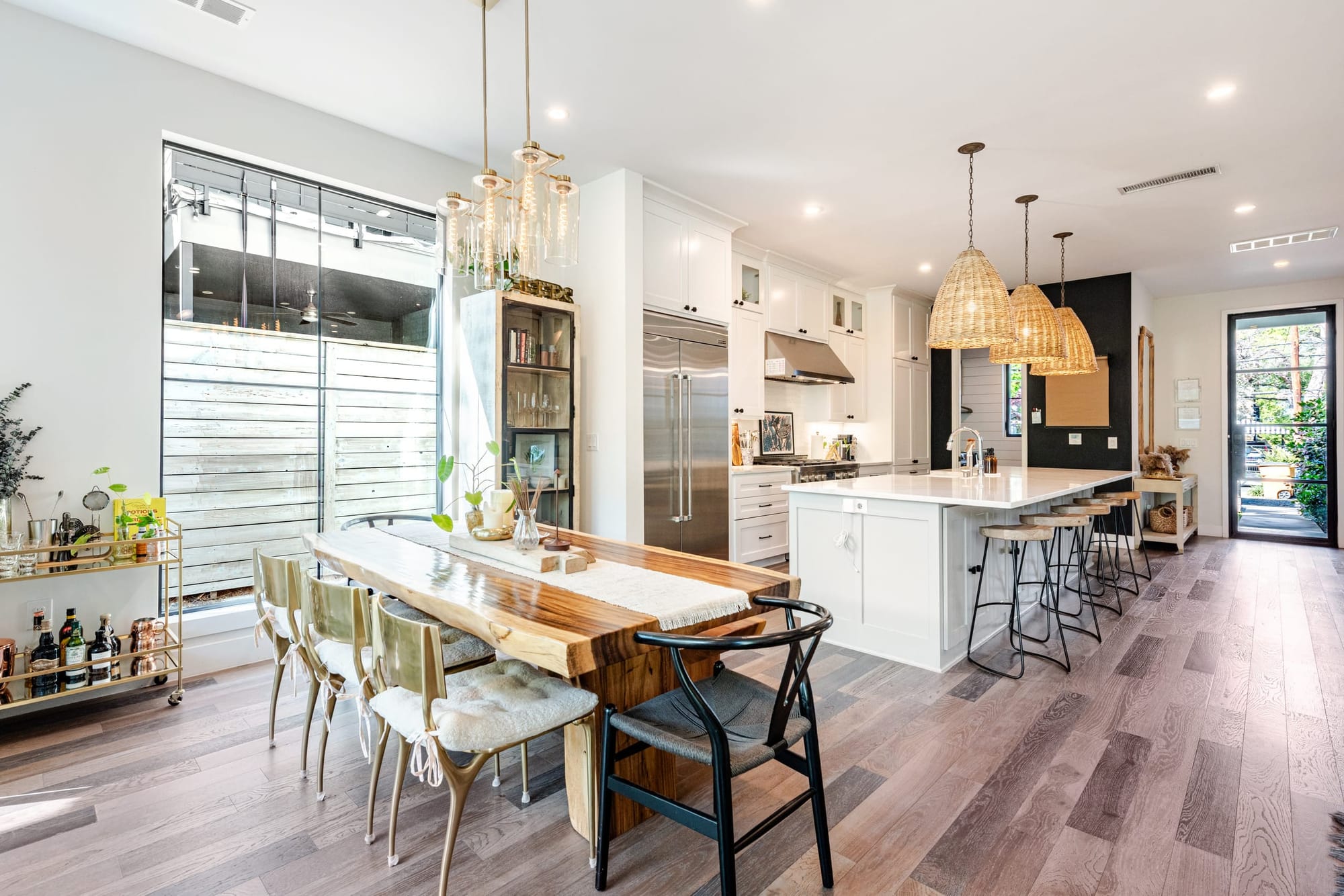 Interior of The Hether Haus, Bailey Kimbell’s first Austin design